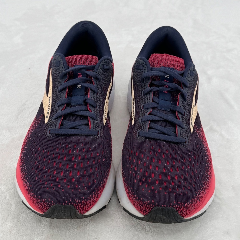Brooks Ghost 16 Womens Comfort Running Shoes Size 9.5 Ombré Navy Raspberry